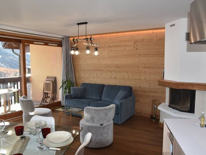 Entire apartment, Comfortable duplex with garage - 6 guests in Montgenèvre, Briançon region
