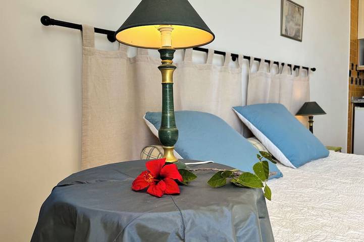 Appartement entier, Vue imprenable sur le Cap-Ferrat et la mer, studio avec balcon et parking, A/C in Villefranche-sur-Mer, Côte méditerranéenne (France)