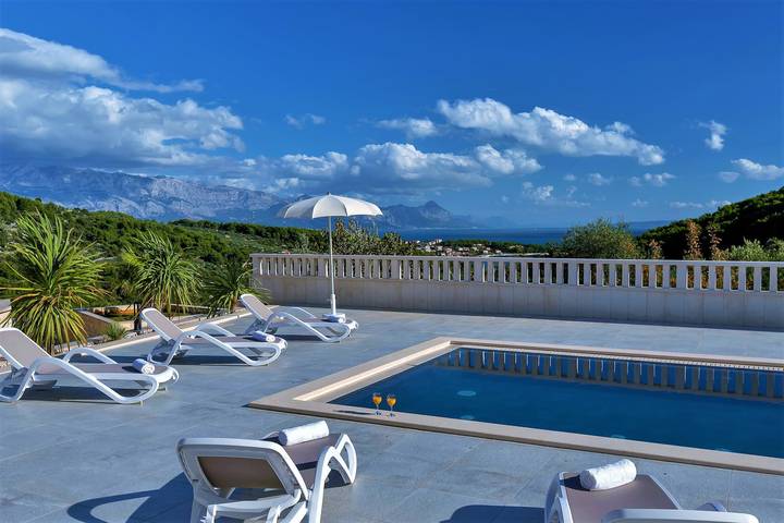 Villa Lokanjac mit Pool in Selca, Brac