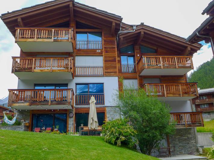 Apartament wakacyjny dla 8 osób, z Balkon i Taras oraz Ogród w Zermatt