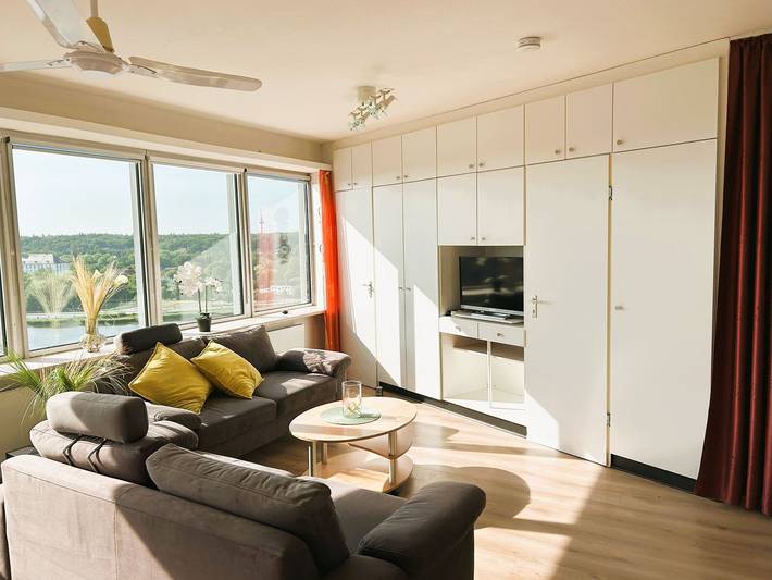Ferienwohnung für 3 Personen, mit Balkon und Ausblick in Haithabu
