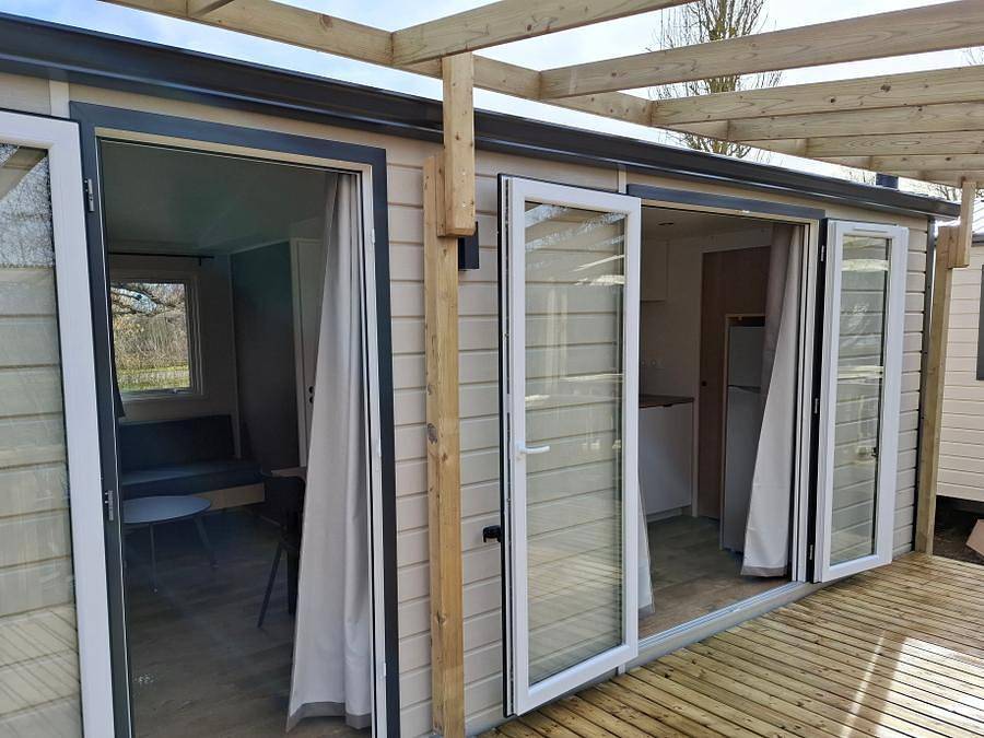 Camping du Grand Pré - Mobilheim 4 personen - L'Iris d'Eau - Parzelle 6 - 2 Schlafzimmer in Long, Abbeville und Umgebung