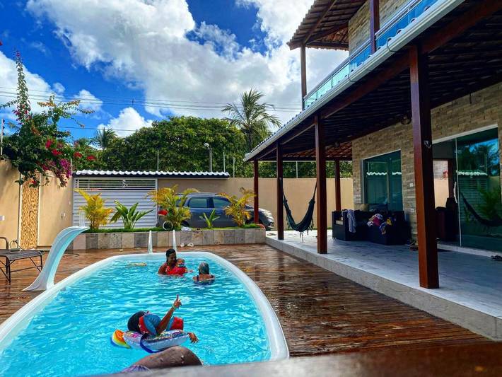 Ferienhaus für 8 Personen, mit Terrasse und Pool sowie Ausblick, mit Haustier - 1