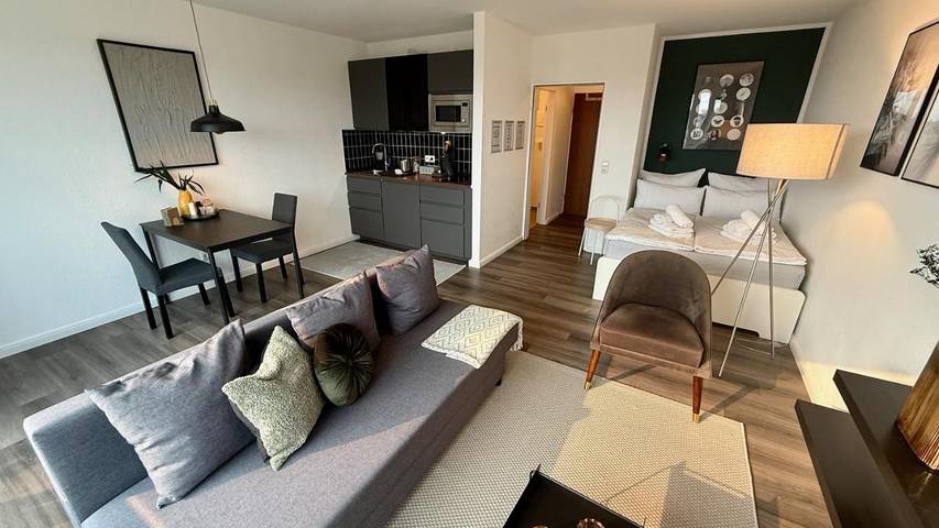 Vakantiewoning voor 2 personen, with Balkon and Terras as well as Uitzicht in Moers