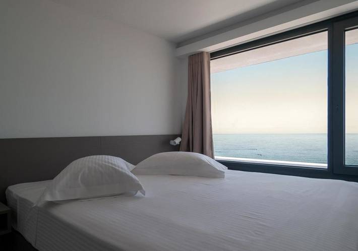 Apartmenthotel for 3 people, with Balcony and Terrace as well as Yard and Pool in Pieria