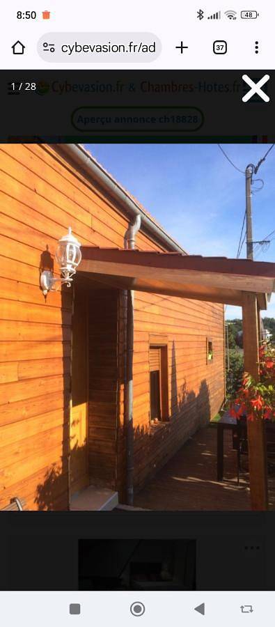 Chambre d’hôte pour 3 personnes, avec terrasse