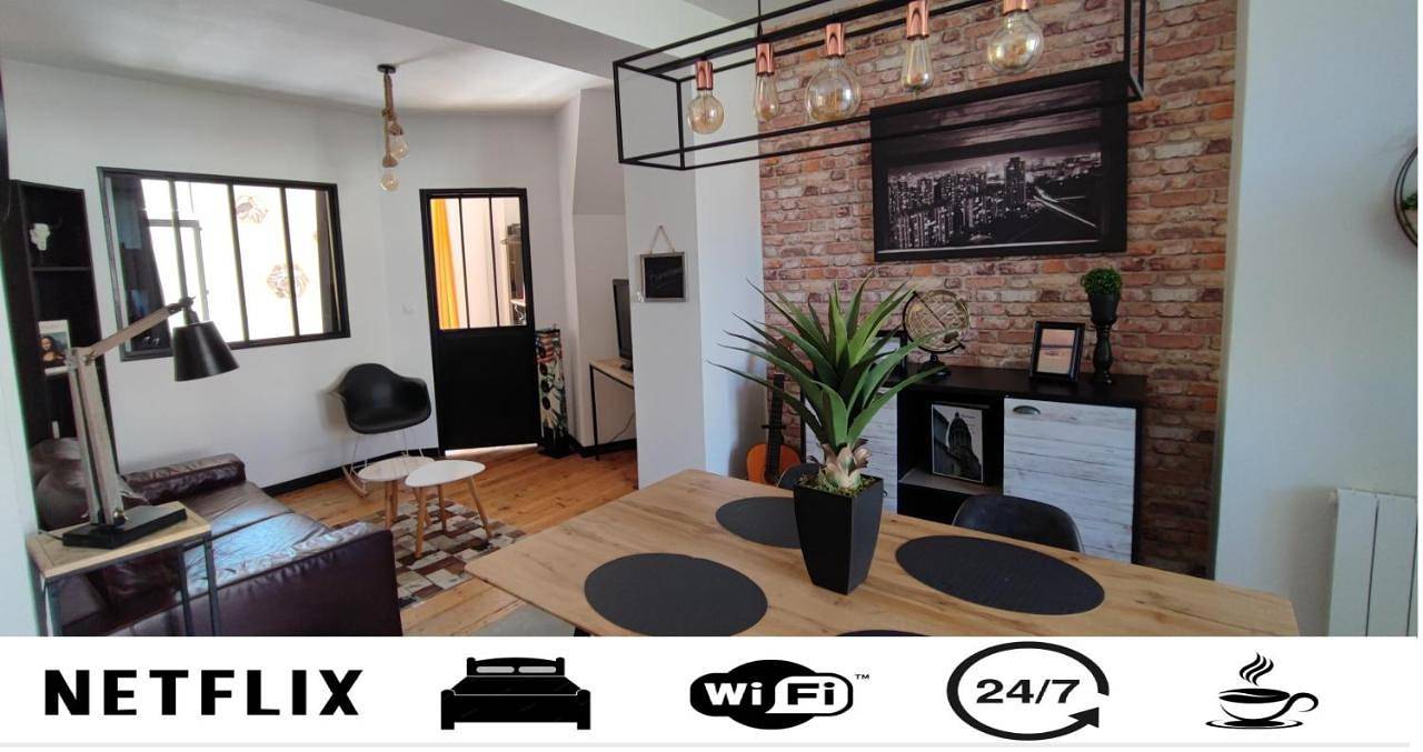 Geheel appartement, Le Brooklyn Superbe appartement proximité vieille ville in Boulogne-sur-Mer, Boulogne-sur-Mer en omgeving