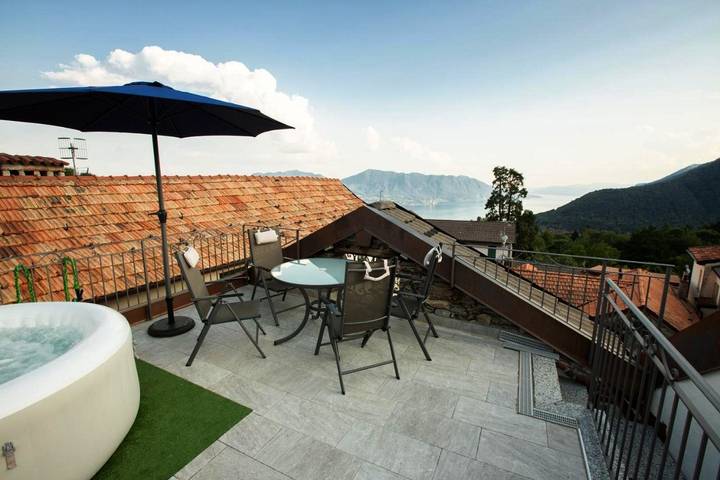 BnB für 2 Personen, mit Terrasse am Lago Maggiore