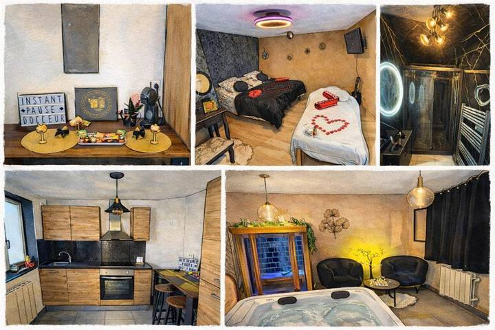 Location de vacances pour 2 personnes, avec sauna ainsi que jacuzzi et terrasse dans Blendecques - 4