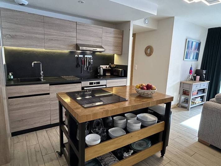 Gîte pour 8 personnes, avec piscine et sauna ainsi que terrasse et jacuzzi dans Arc 1600 - 2