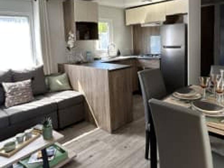 Camping Siblu Les Dunes De Contis - Funpass inclus - Mobilheim 8 personen - Sérénité 3ch 8p Signature clim in Saint-Julien-en-Born, Côte d’Argent