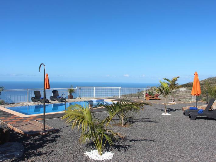 Finca für 5 Personen, mit Terrasse und Pool sowie Garten und Ausblick in Tijarafe - 2