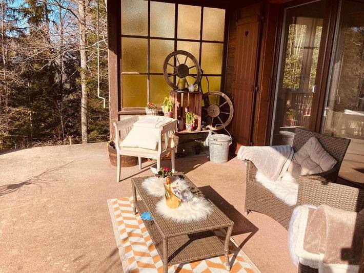 Chalet für 6 Personen, mit Seeblick und Garten sowie Ausblick, mit Haustier - 1