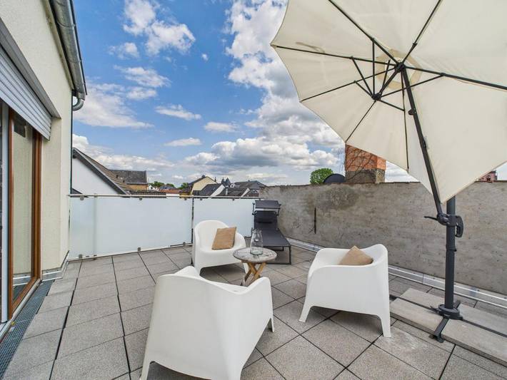 Ferienwohnung für 4 Personen, mit Garten und Ausblick in Eltville am Rhein