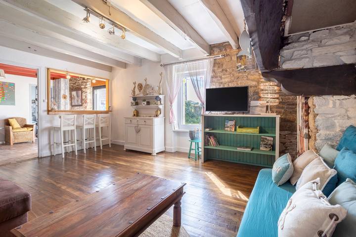 Maison de vacances 'Longère 5min De Pont-Aven' avec jardin privé in Riec-sur-Bélon, Région de Quimper