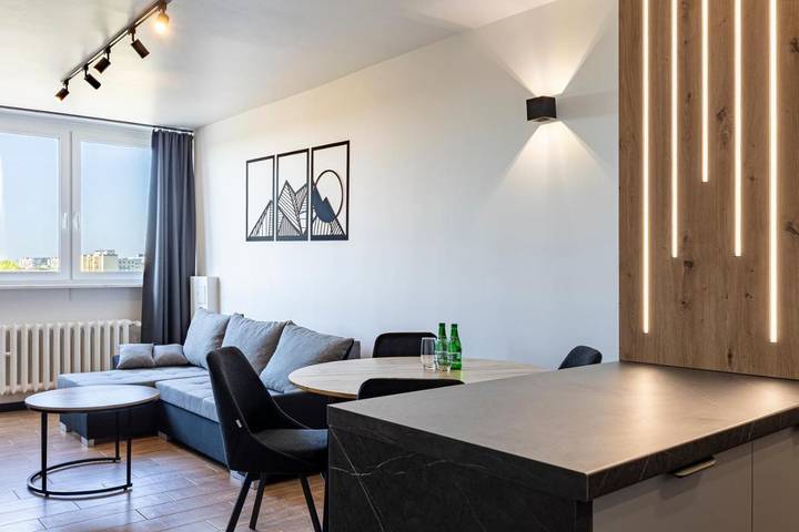 Apartament wakacyjny dla 4 osób, z Balkon i Widok w Głogów