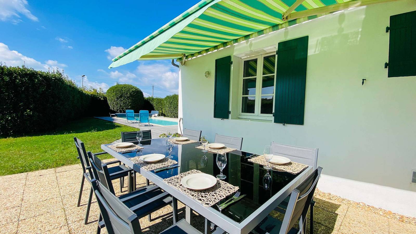 Appartement de vacances entier, Superbe villa de plain pied avec jardin et piscine in Le Bois-Plage-en-Ré, Île de Ré