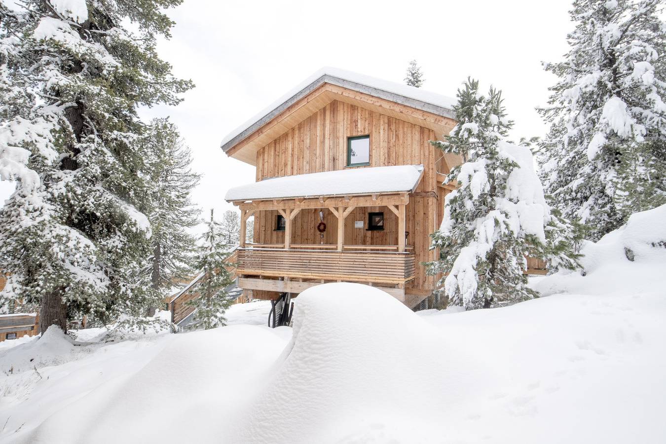 Ferienhaus # 33 mit Ir-Sauna und Whirlpool innen in Stadl-Predlitz, Turracher Höhe