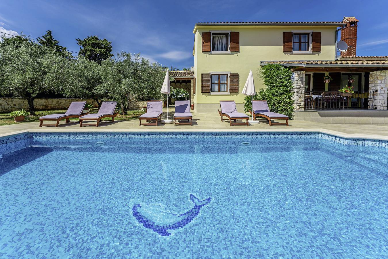 Villa Braidizza * fenced garden, private pool, terrace, free Wifi in Kavran, Zuidkust Istrië