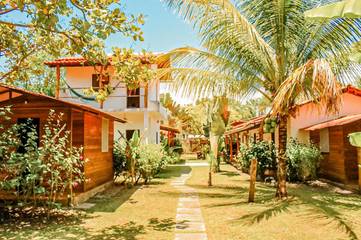 Location de vacances pour 2 personnes, avec vue ainsi que balcon et jardin dans Ilha de Boipeba
