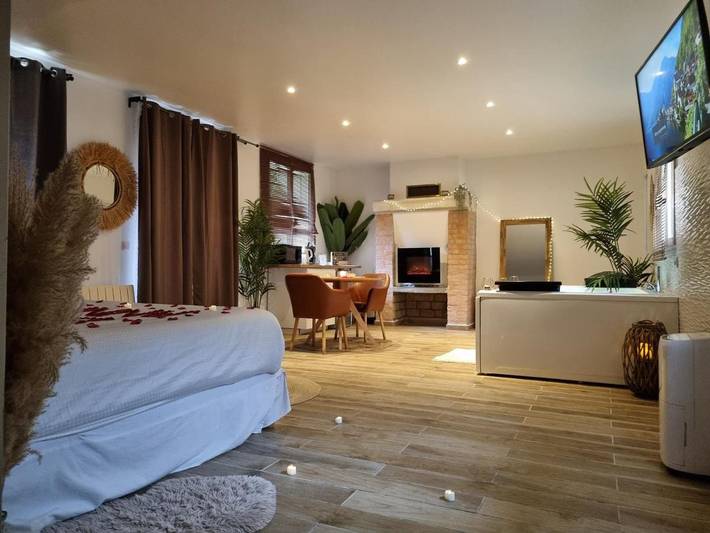 Maison d’hôte pour 2 personnes, avec Jacuzzi et Terrasse ainsi que Jardin et Vue dans Val-d'Oise