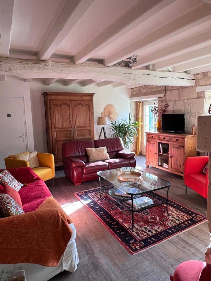Magnifique Refuge avec piscine et animaux situé au coeur des châteaux de la Loire et des vignobles in Cinais, Vallée de la Loire