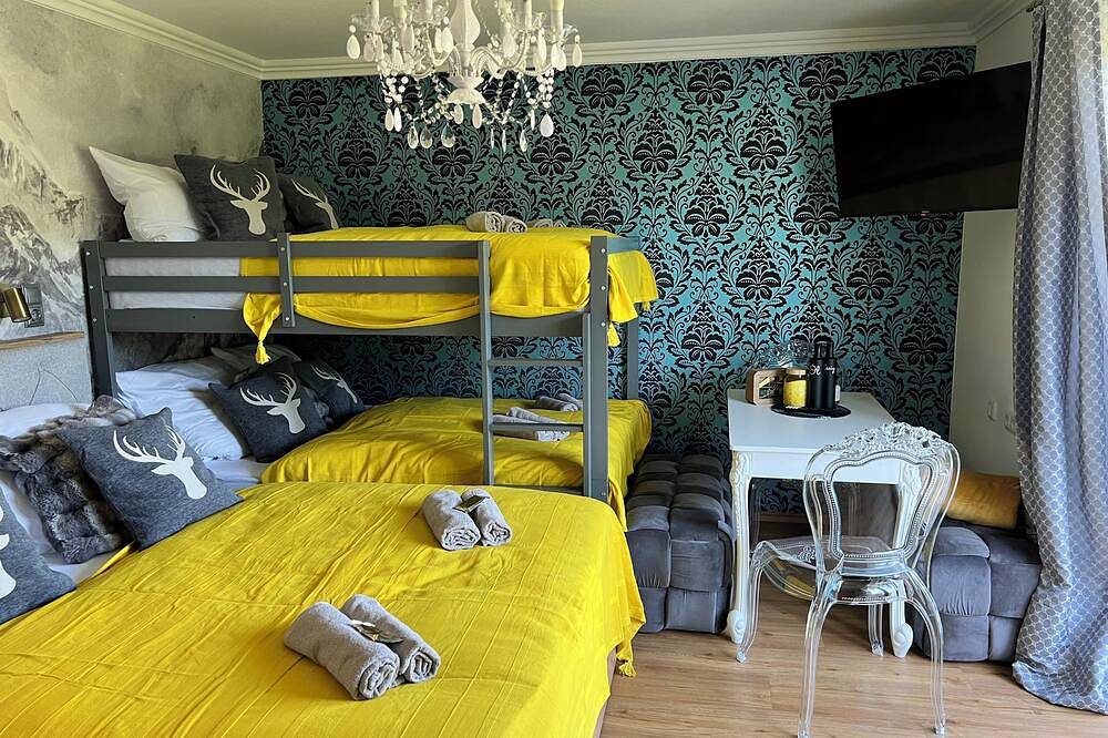 Ganze Wohnung, Designer Ferienwohnung mit Bergblick bis 6Per Arber Osser Ski Sauna Küche Garten in Hohenwarth, Ostbayern