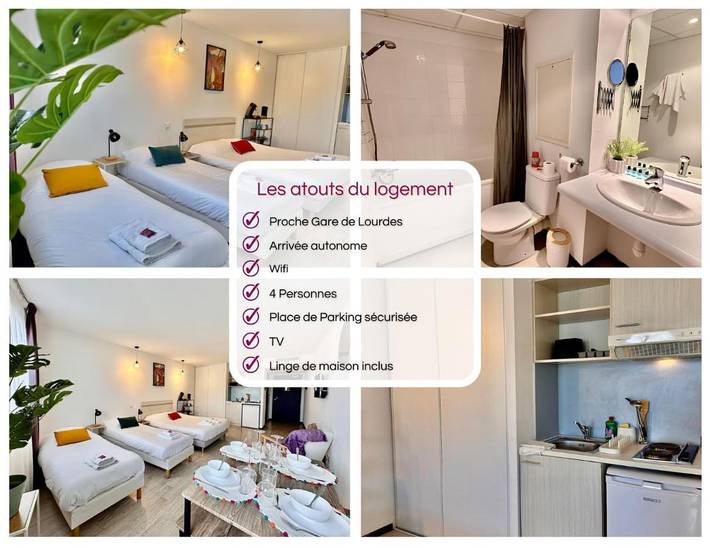 Gîte pour 4 personnes, avec vue dans Gare De Lourdes - 2