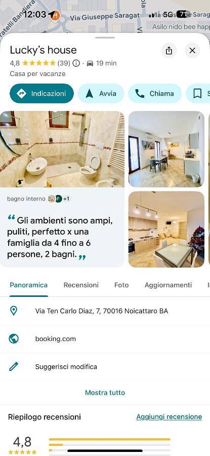 Gîte pour 17 personnes, avec balcon, animaux acceptés à Noicàttaro - 4