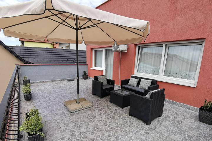 Ferienwohnung für 6 Personen, mit Balkon/Terrasse