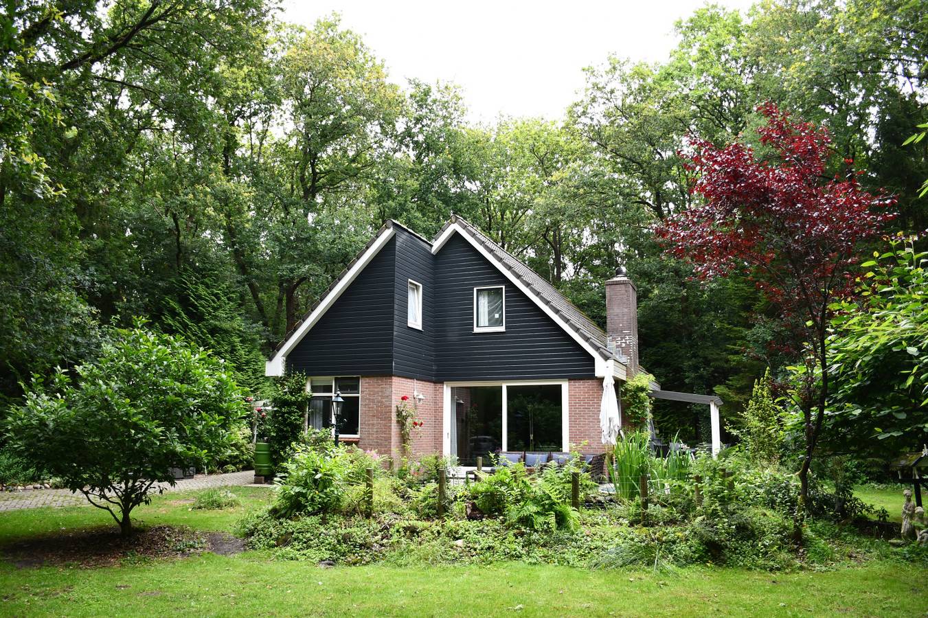 Bosrijk gelegen 9 pers. vakantiehuis met grote, omheinde tuin in het Drents-Friese Wold in Wateren, Regio Zwolle