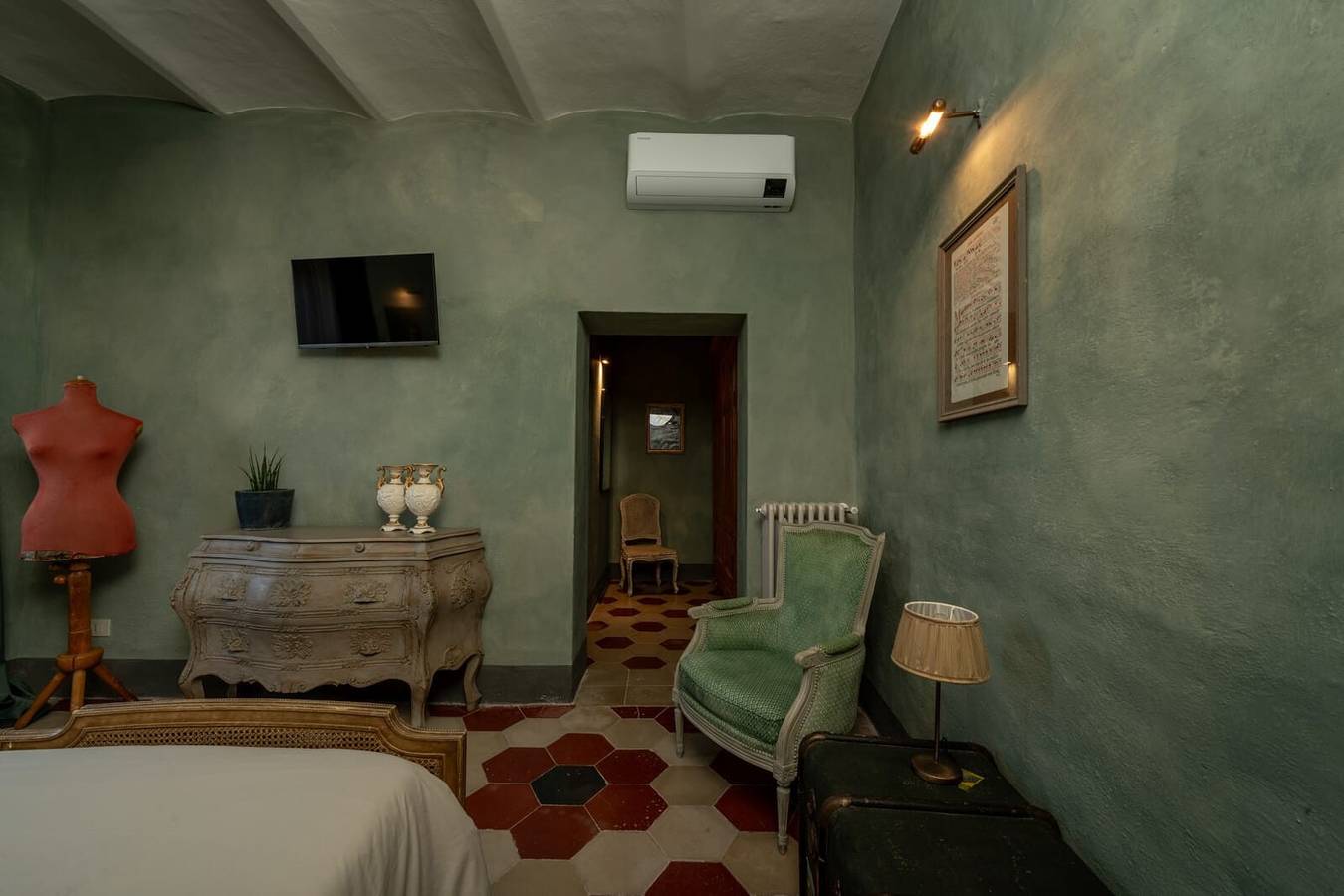 Chambre 'Il Castellare' avec jardin partagé, Wi-Fi et climatisation in Campiglia d'Orcia, Castiglione d'Orcia region