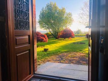 Gîte pour 9 personnes, avec jardin ainsi que vue et terrasse à Saint-Germain-de-Tallevende-la-Lande-Vaumont