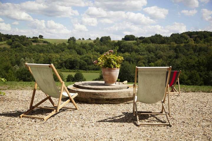 Location de vacances pour 2 personnes, avec Terrasse et Jardin ainsi que Piscine et Vue à Sigalens - 3