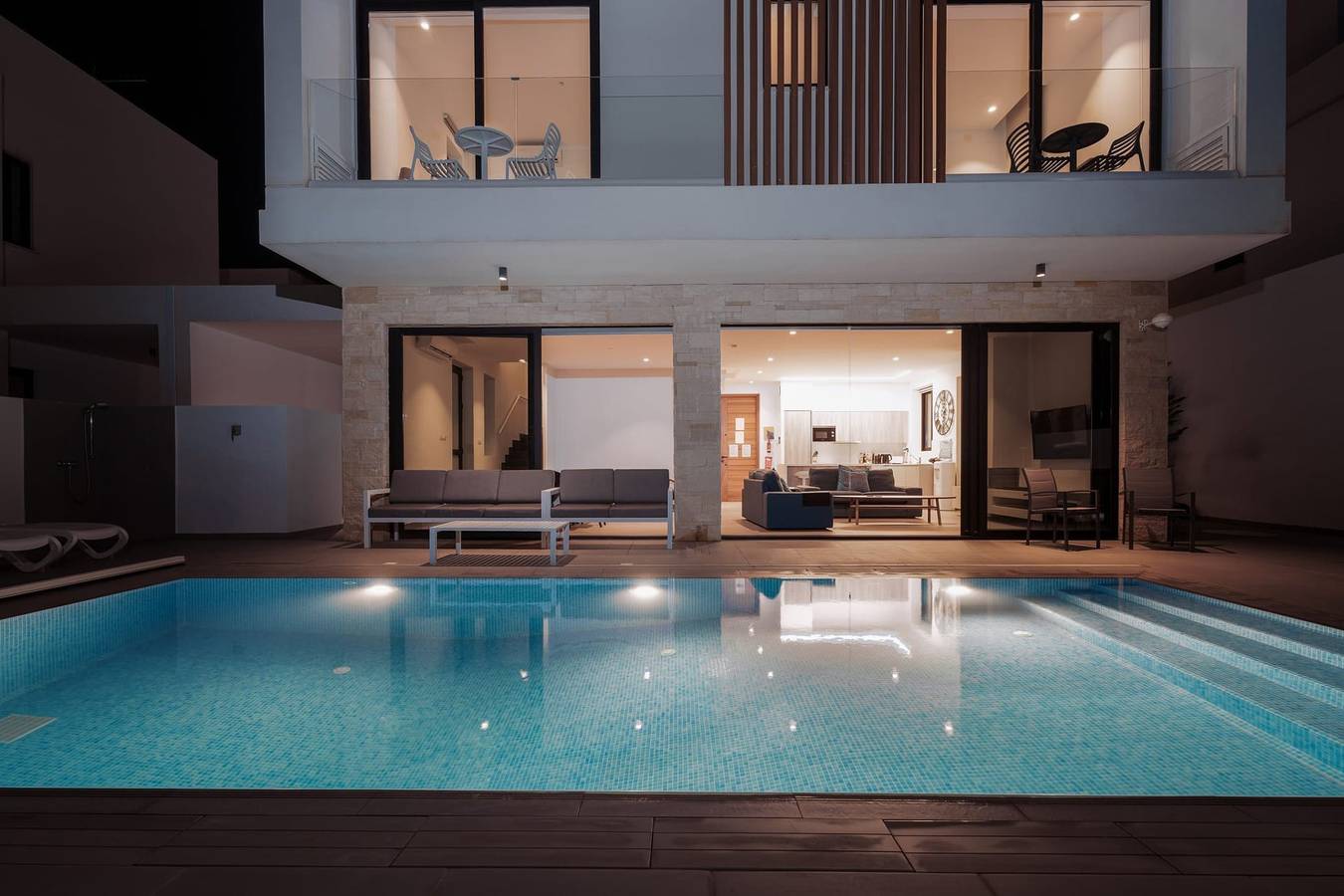 Enchanting Cyprus Beachfront Villa | Villa Terpsichore | 4 Bdr | Private Pool | Spacious Furnished Terrace | Prime Location | Protaras in Protaras, South Cyprus