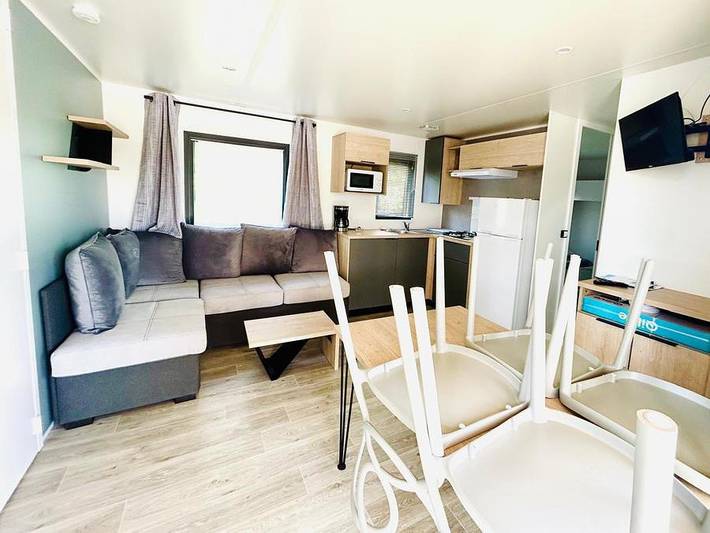 Nature et vacances Camping Cristal D'Opale - Mobilheim 6 personen - Komfort + 3 Zimmer in Dannes, Boulogne-sur-Mer und Umgebung