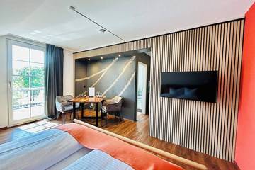 Ferienwohnung für 2 Personen, mit Balkon und Garten sowie Sauna in Märkische Schweiz