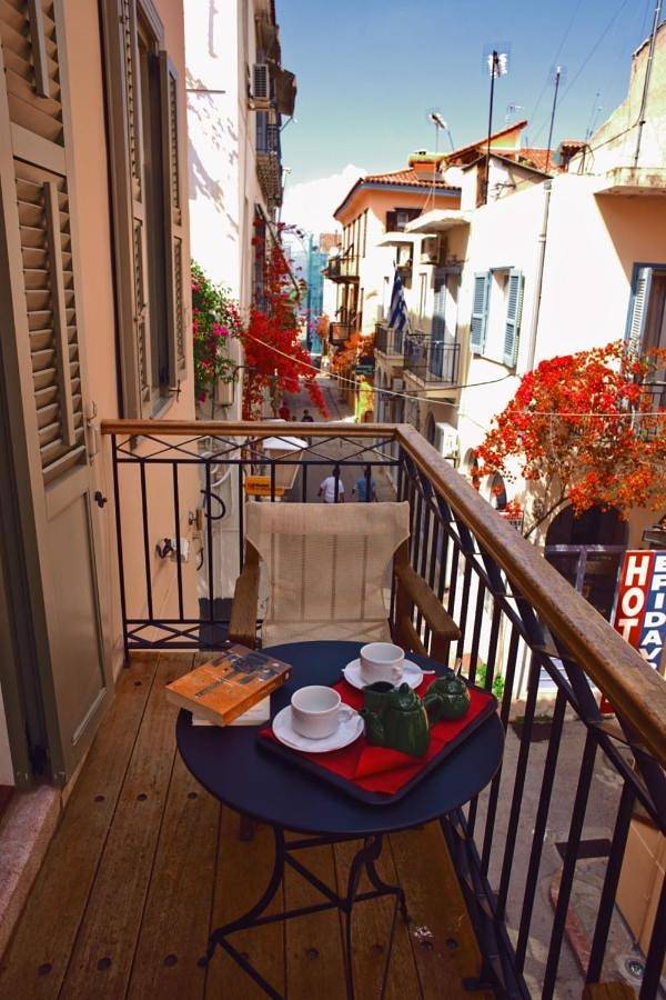 Maison d’hôte pour 4 personnes, avec balcon à Nauplie