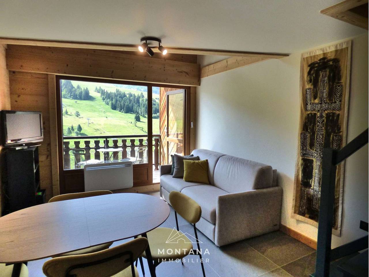 Ganze Wohnung, Renovierte Wohnung für 6 Gäste mit 2 Bädern und Südbalkon in Chinaillon, Le Grand-Bornand