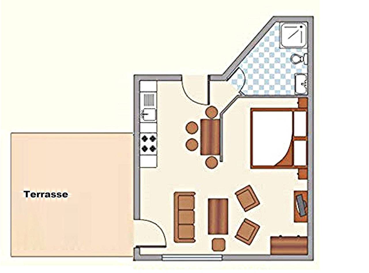 Ganze Wohnung, Ferienwohnung Pelikan für 4 Personen (45 m²) im Seebad Breege-Juliusruh in Breege, Rügen