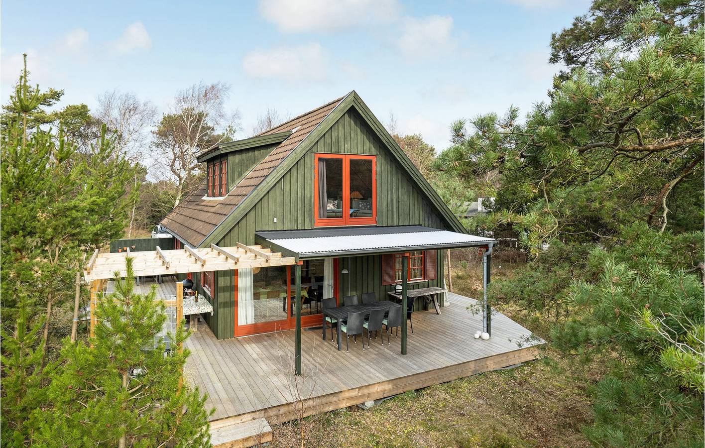 Ferienhaus für 6 Personen mit Terrasse in Gudmindrup Lyng, Højby