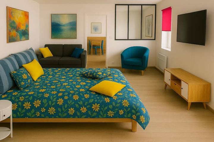 Location de vacances pour 2 personnes, avec vue et terrasse à Montbard