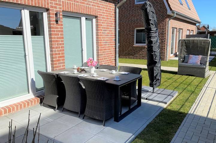 Ferienhaus für 6 Personen, mit Terrasse und Sauna sowie Garten, mit Haustier