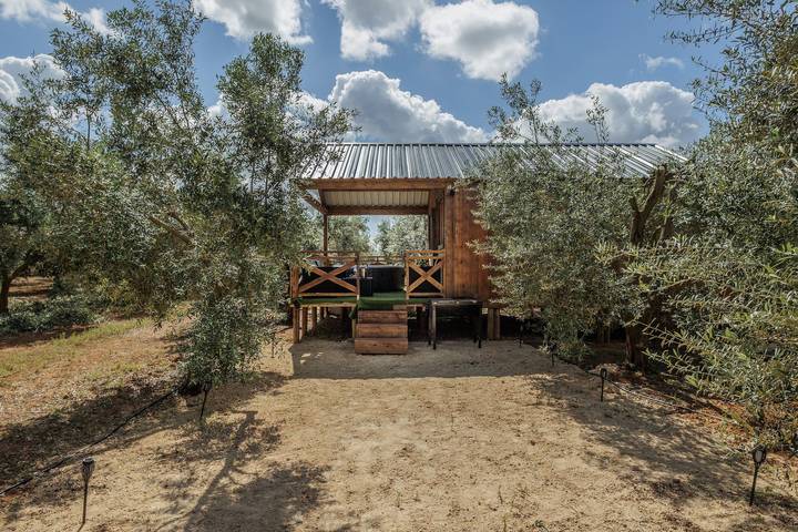 Cabaña de madera para 2 personas, con jardín y jacuzzi, Se admiten mascotas en Provincia de Sevilla - 4