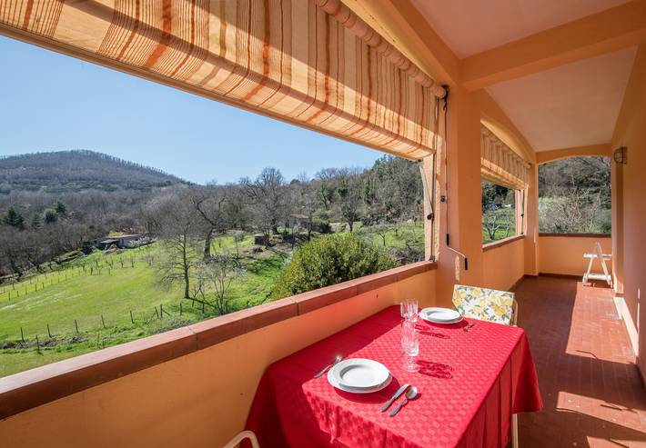 Appartamento intero, Appartamento 'Casa Fausto' con vista sulle montagne, terrazza privata e giardino privato in Roccastrada, Provincia di Grosseto