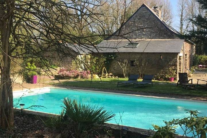Location de vacances pour 7 personnes, avec Jardin dans Le Temple-de-Bretagne