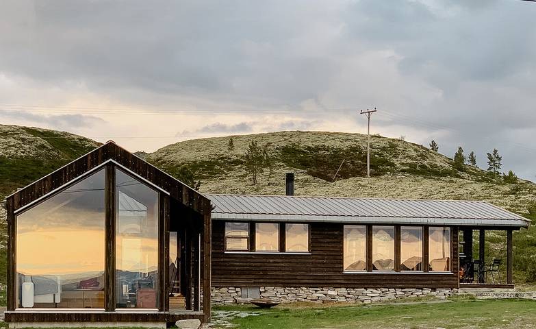 Architektonisch gestaltet im Rondane-Nationalpark in Høvringen, Sel