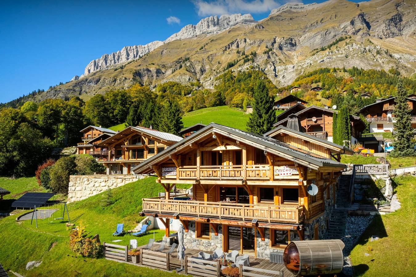 Casa Rural para 14 personas con balcón in La Giettaz, Albertville region