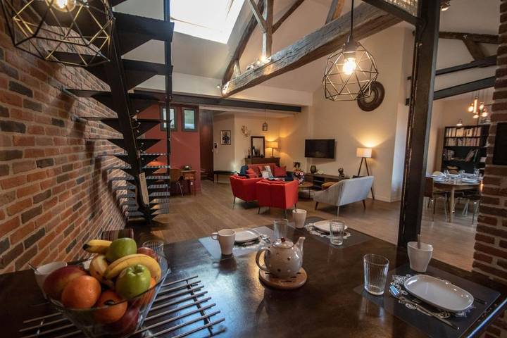 Maison de vacances pour 13 personnes, avec jardin