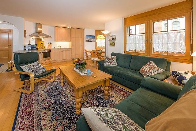 Ganze Ferienwohnung, Ferienwohnung Beatrice - 4-Bettwohnung in Grächen, Walliser Alpen